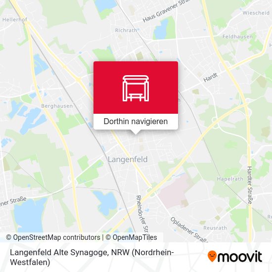 Langenfeld Alte Synagoge Karte