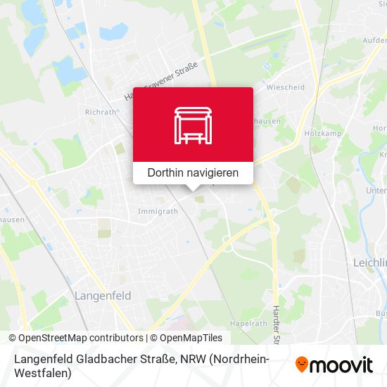 Langenfeld Gladbacher Straße Karte