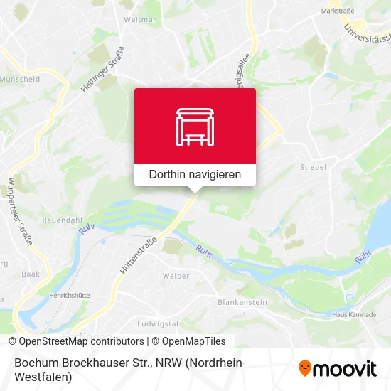 Bochum Brockhauser Str. Karte