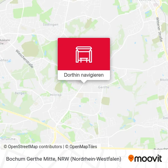 Bochum Gerthe Mitte Karte
