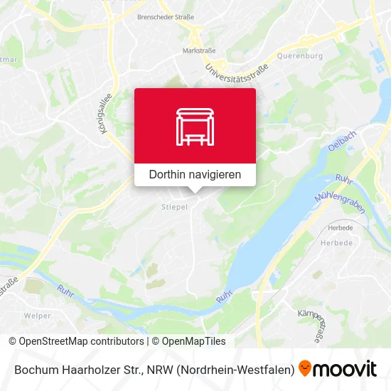 Bochum Haarholzer Str. Karte