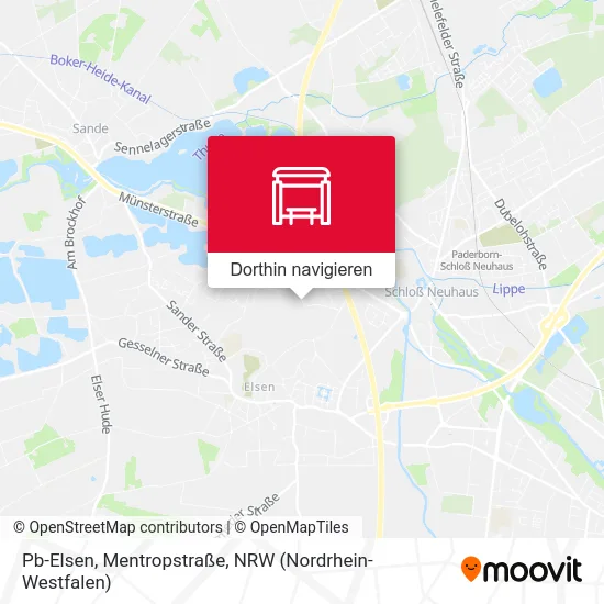 Pb-Elsen, Mentropstraße Karte