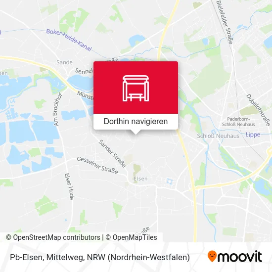 Pb-Elsen, Mittelweg Karte