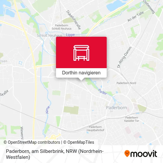 Paderborn, am Silberbrink Karte