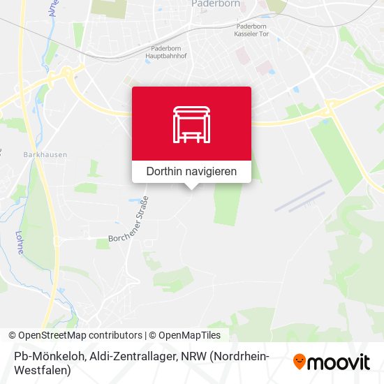 Pb-Mönkeloh, Aldi-Zentrallager Karte