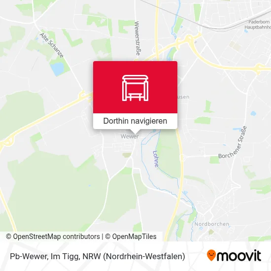 Pb-Wewer, Im Tigg Karte