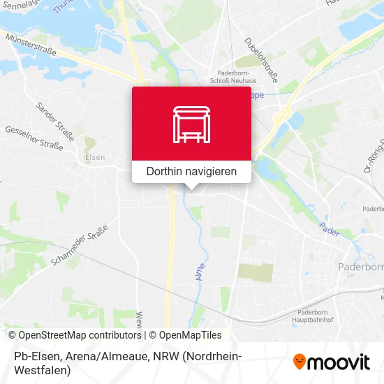 Pb-Elsen, Arena/Almeaue Karte