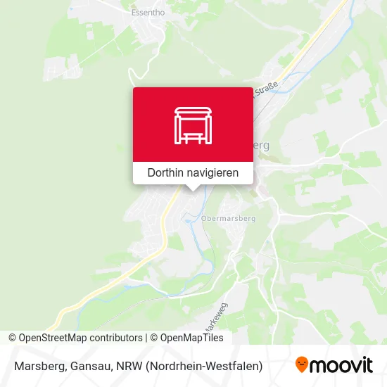 Marsberg, Gansau Karte