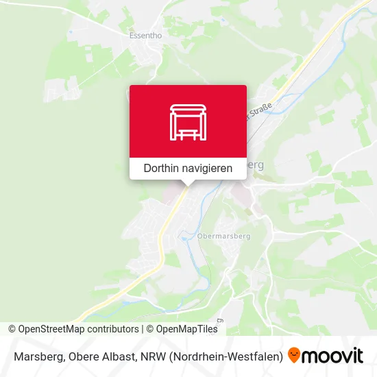 Marsberg, Obere Albast Karte