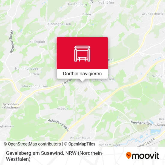 Gevelsberg am Susewind Karte
