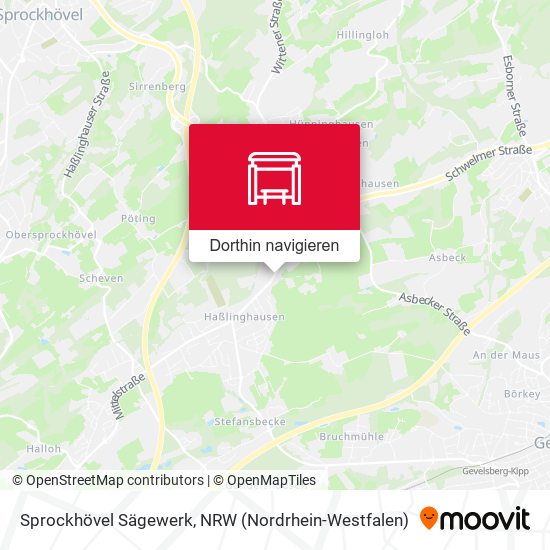 Sprockhövel Sägewerk Karte