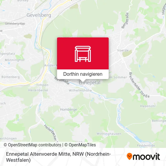 Ennepetal Altenvoerde Mitte Karte