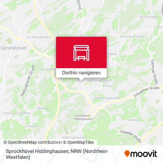 Sprockhövel Hiddinghausen Karte