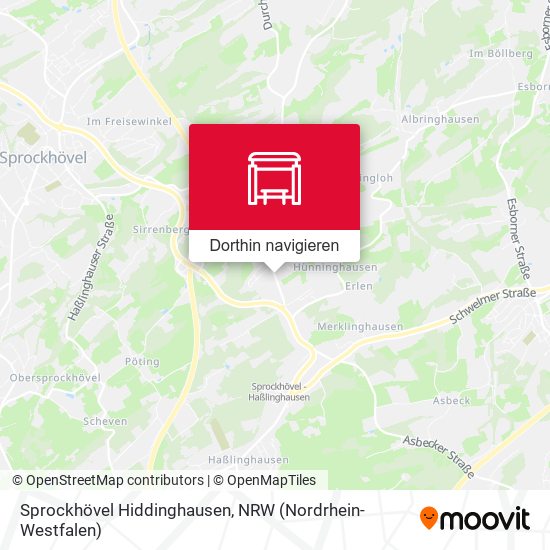 Sprockhövel Hiddinghausen Karte