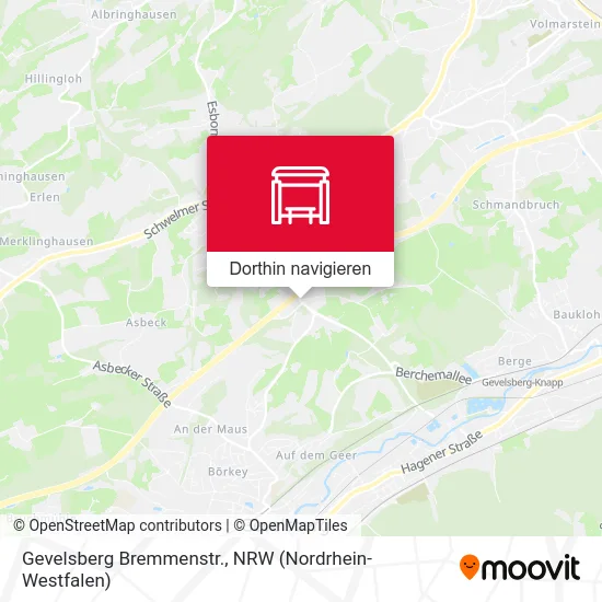 Gevelsberg Bremmenstr. Karte