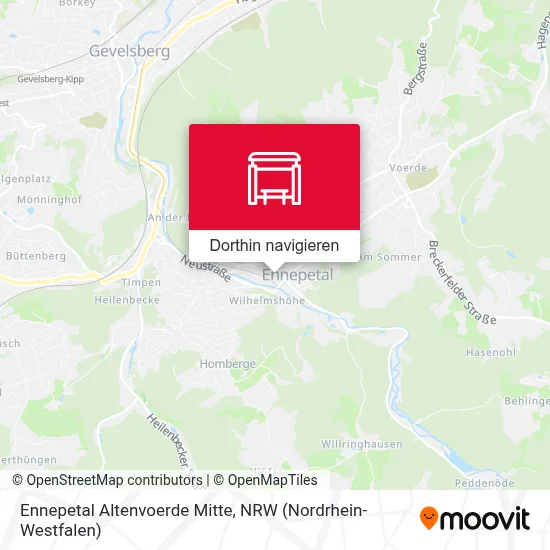 Ennepetal Altenvoerde Mitte Karte