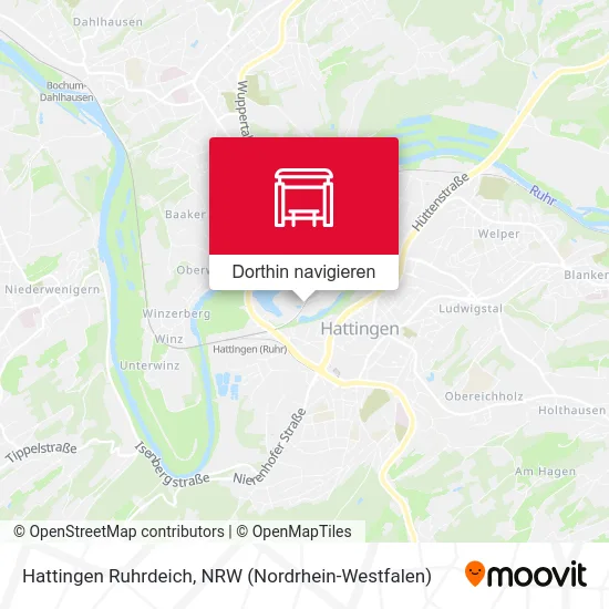 Hattingen Ruhrdeich Karte