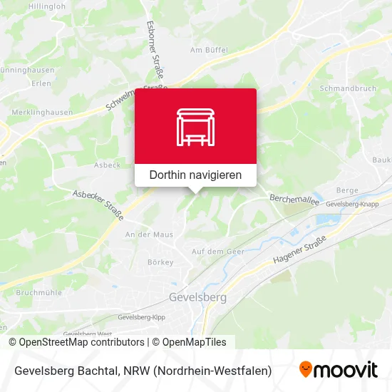Gevelsberg Bachtal Karte