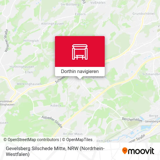 Gevelsberg Silschede Mitte Karte