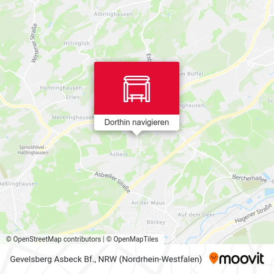 Gevelsberg Asbeck Bf. Karte