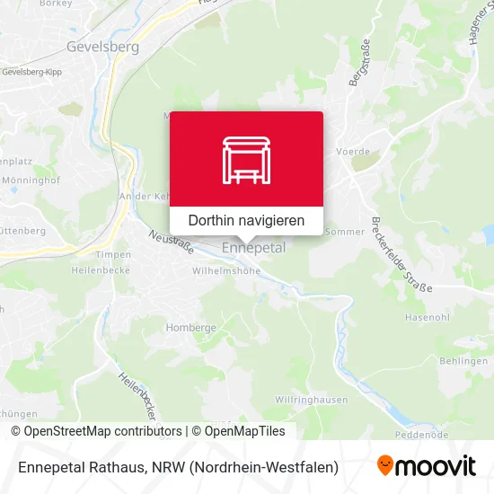 Ennepetal Rathaus Karte