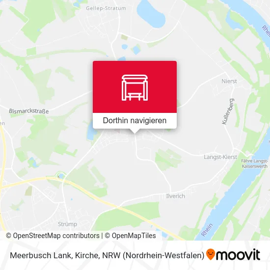 Meerbusch Lank, Kirche Karte