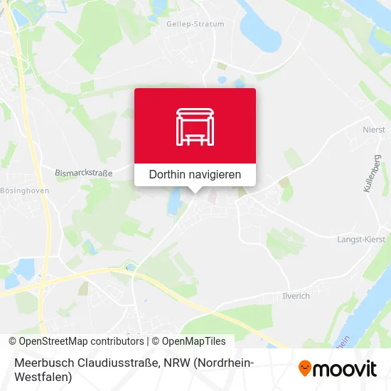 Meerbusch Claudiusstraße Karte