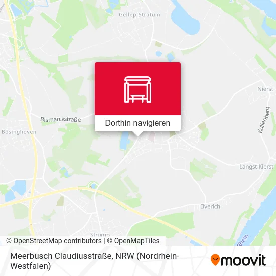 Meerbusch Claudiusstraße Karte