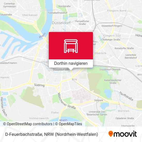 D-Feuerbachstraße Karte