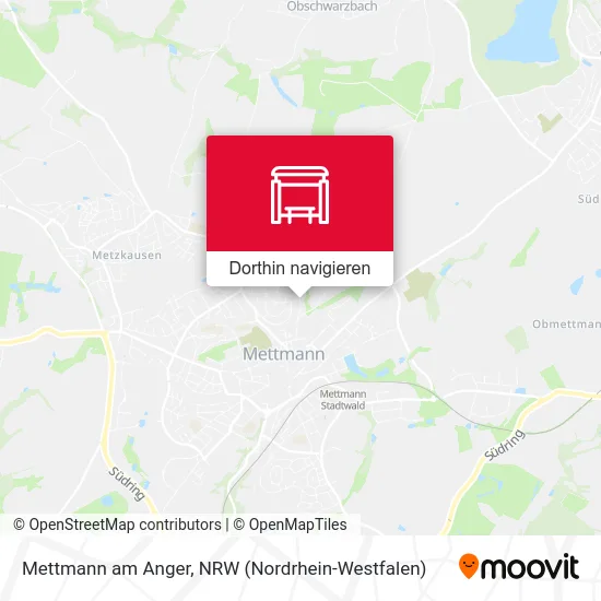 Mettmann am Anger Karte