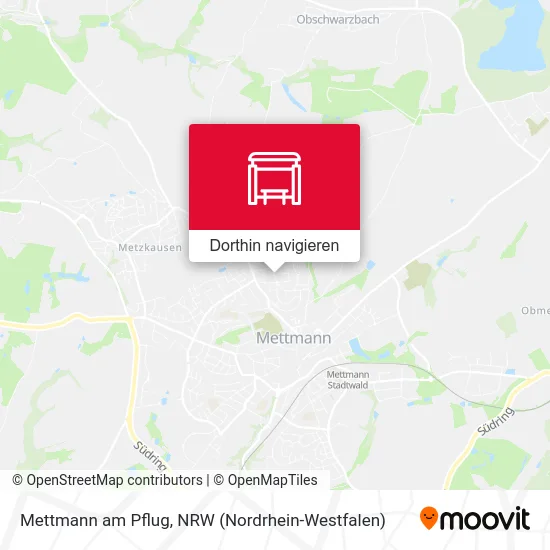 Mettmann am Pflug Karte