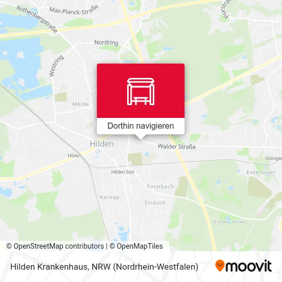 Hilden Krankenhaus Karte