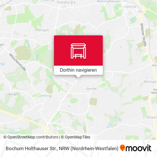 Bochum Holthauser Str. Karte