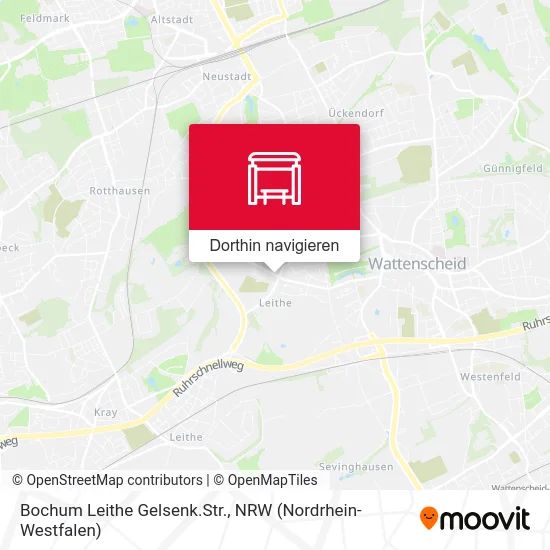 Bochum Leithe Gelsenk.Str. Karte