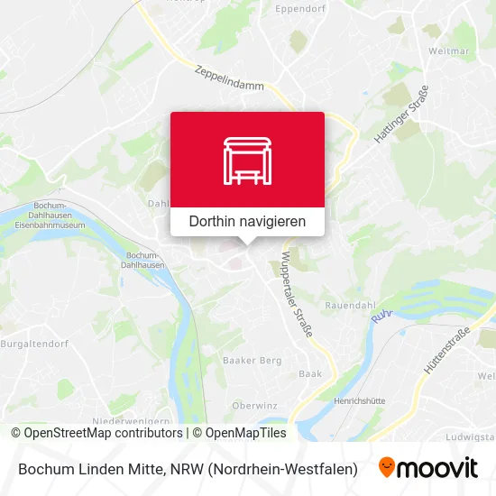 Bochum Linden Mitte Karte