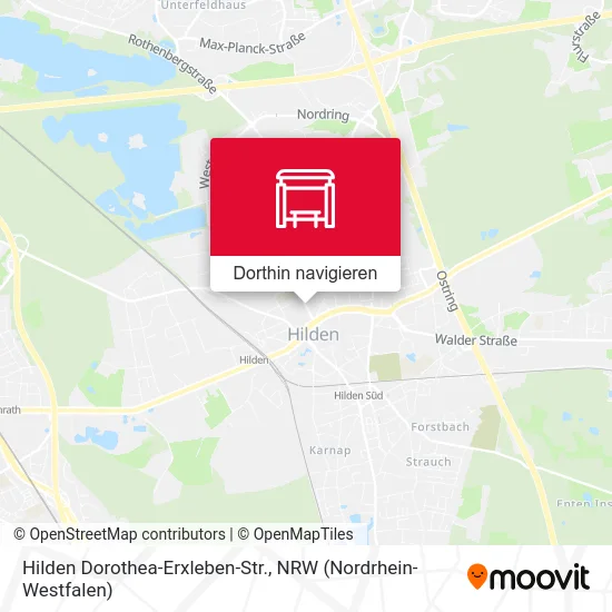 Hilden Dorothea-Erxleben-Str. Karte