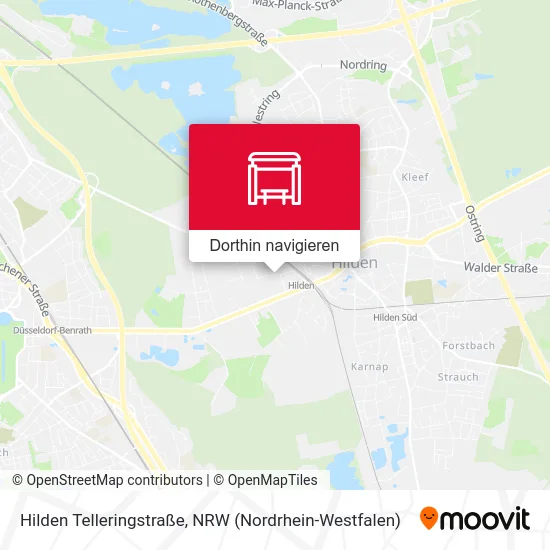 Hilden Telleringstraße Karte