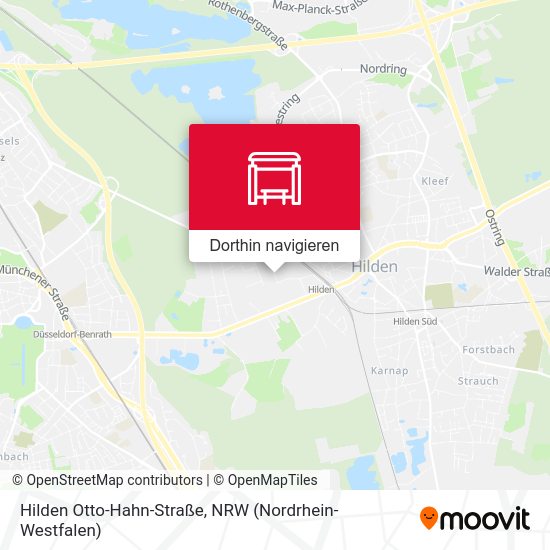 Hilden Otto-Hahn-Straße Karte
