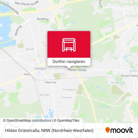 Hilden Grünstraße Karte