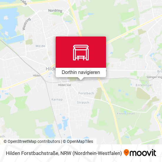 Hilden Forstbachstraße Karte