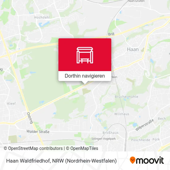 Haan Waldfriedhof Karte