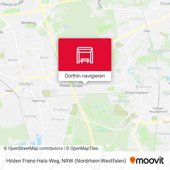 Hilden Frans-Hals-Weg Karte