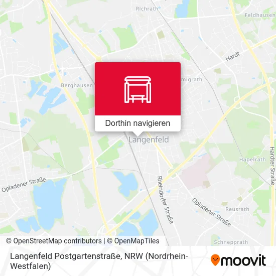 Langenfeld Postgartenstraße Karte