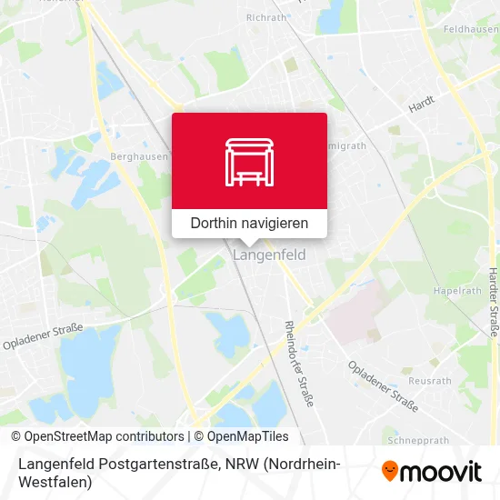 Langenfeld Postgartenstraße Karte