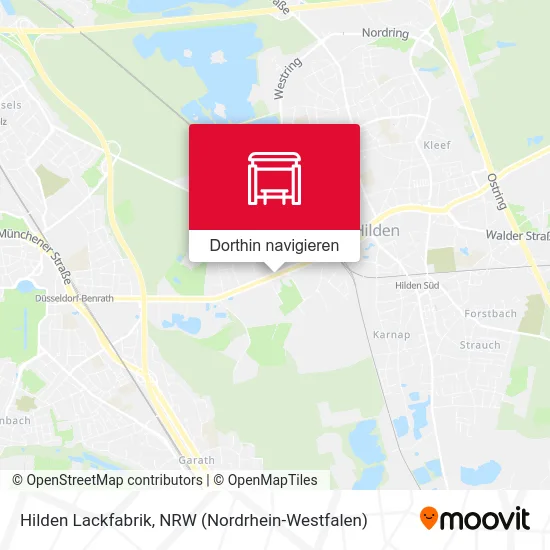 Hilden Lackfabrik Karte