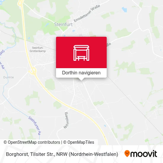 Borghorst, Tilsiter Str. Karte