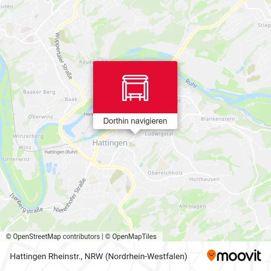 Hattingen Rheinstr. Karte