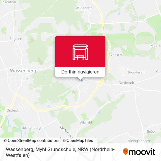 Wassenberg, Myhl Grundschule Karte