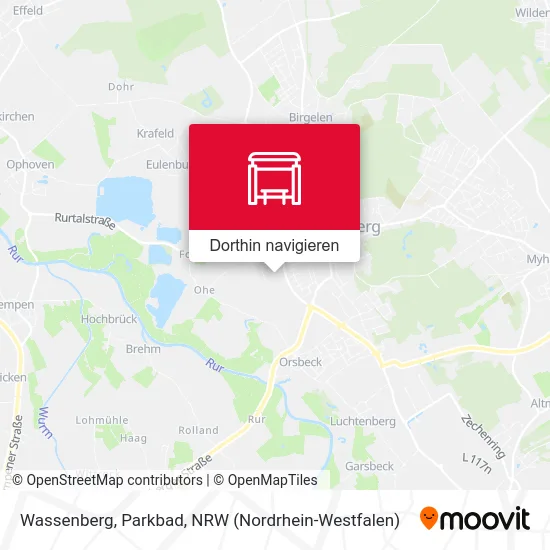 Wassenberg, Parkbad Karte