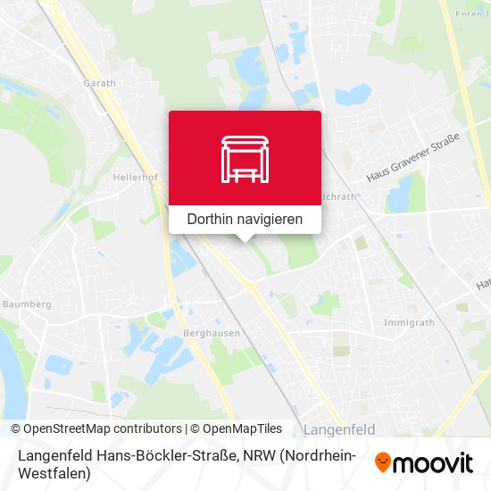 Langenfeld Hans-Böckler-Straße Karte